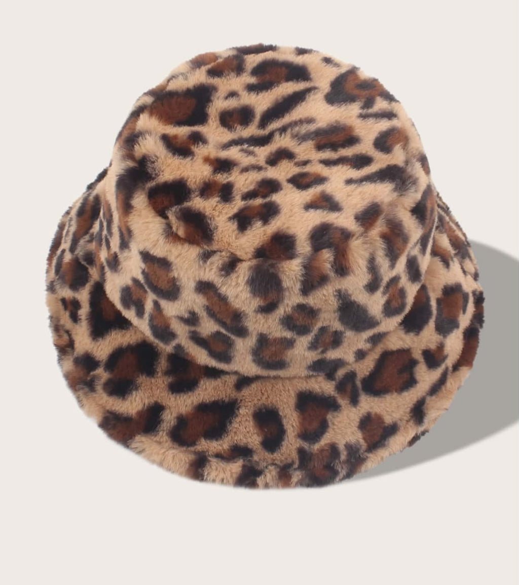 Leopard Fur Bucket Hat
