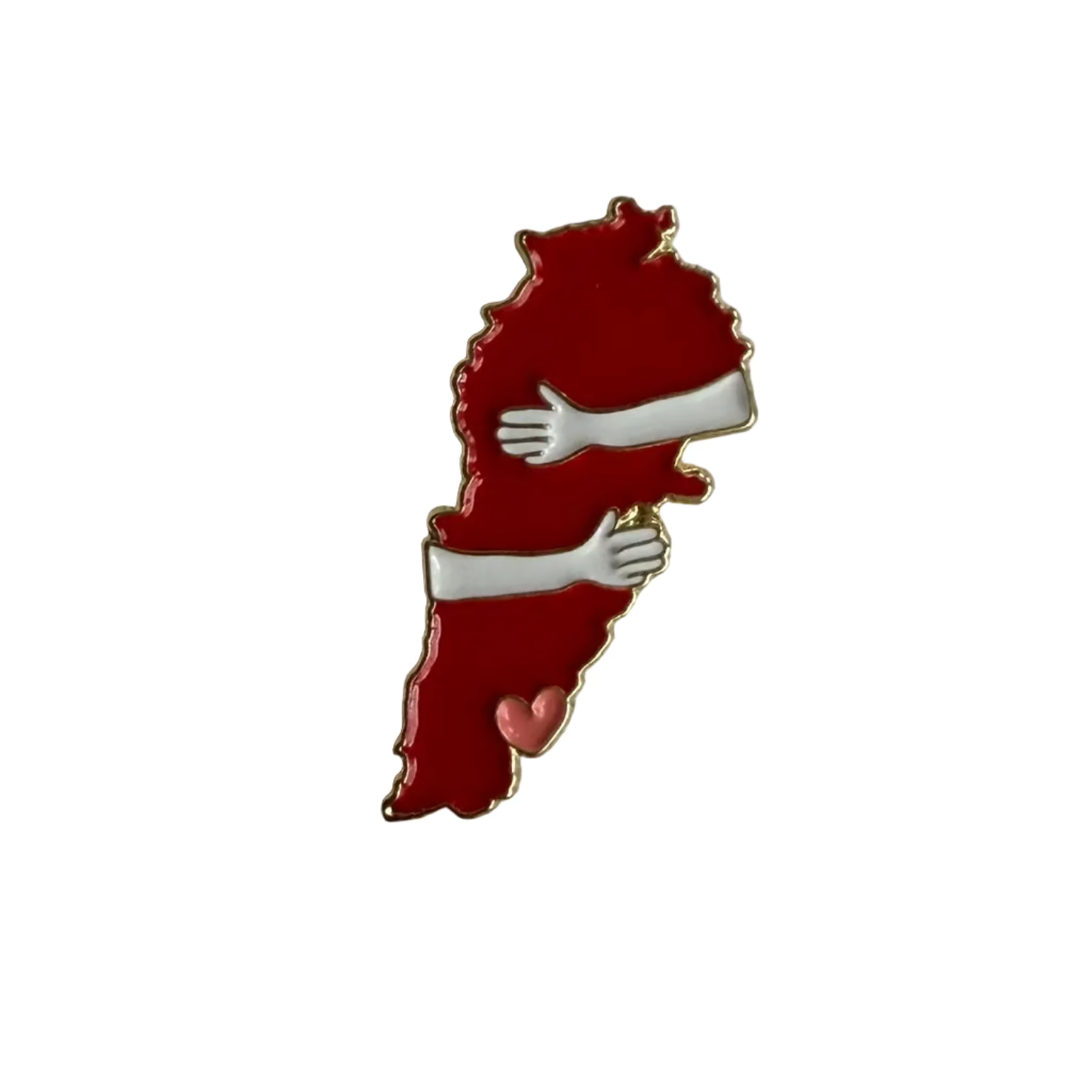 Lebanese Hug Pin