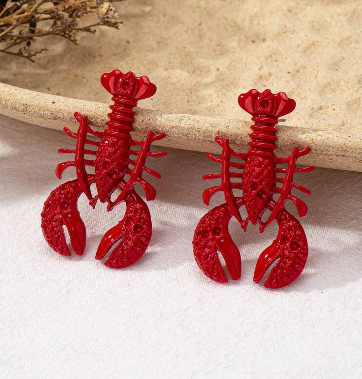 Seaside Lobster Statement Earrings