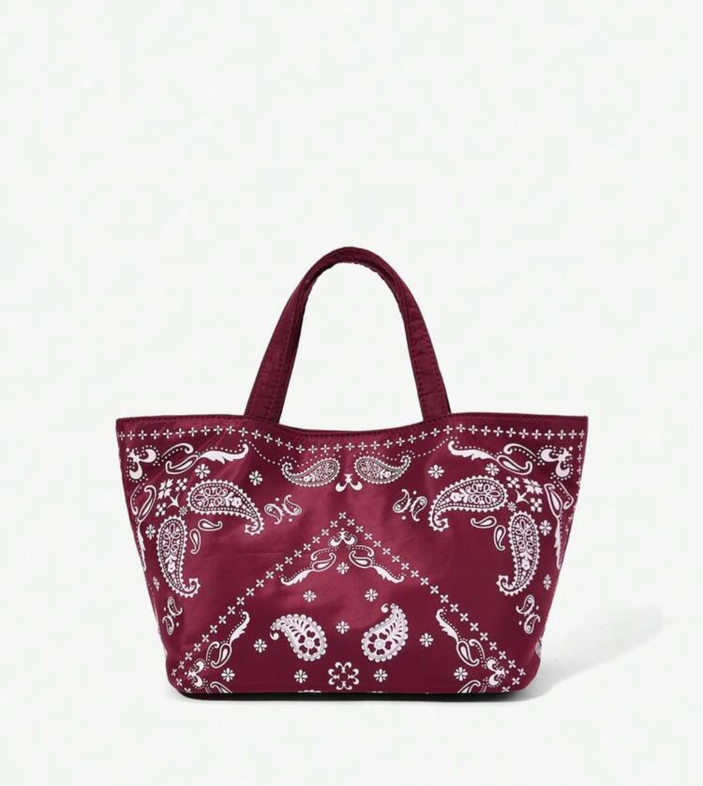 Burgundy Bandana Purse