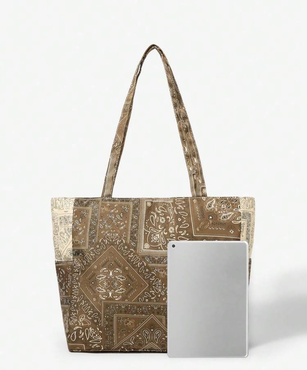Mocha Bandana Tote