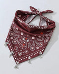Burgundy Charm Bandana