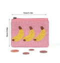 Banana Beaded Mini Pouch