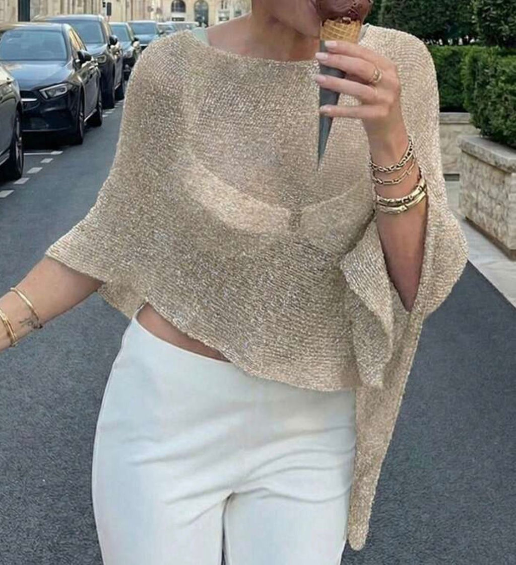 Gold Cover-up Top