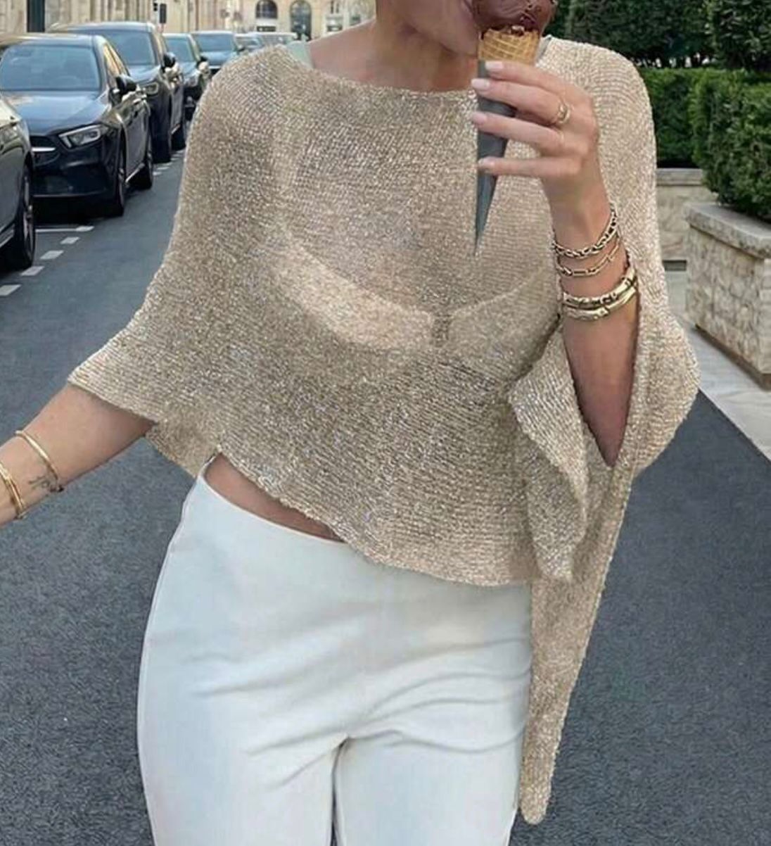 Gold Cover-up Top