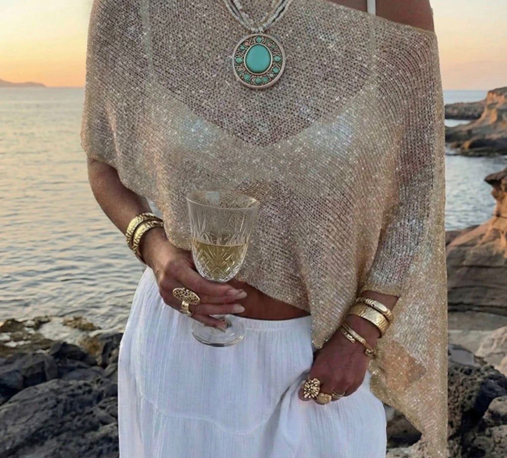Gold Cover-up Top