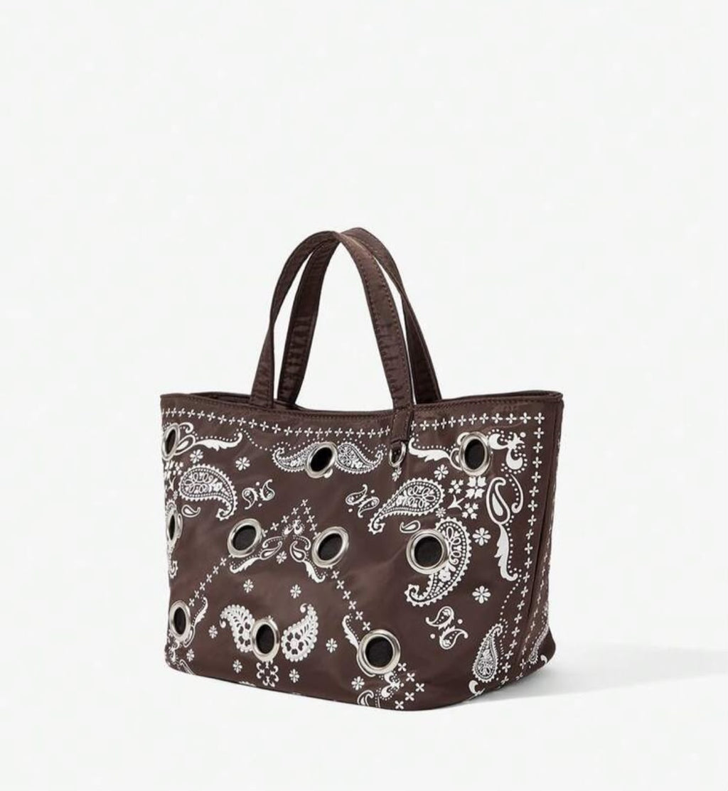 Brown Bandana Purse