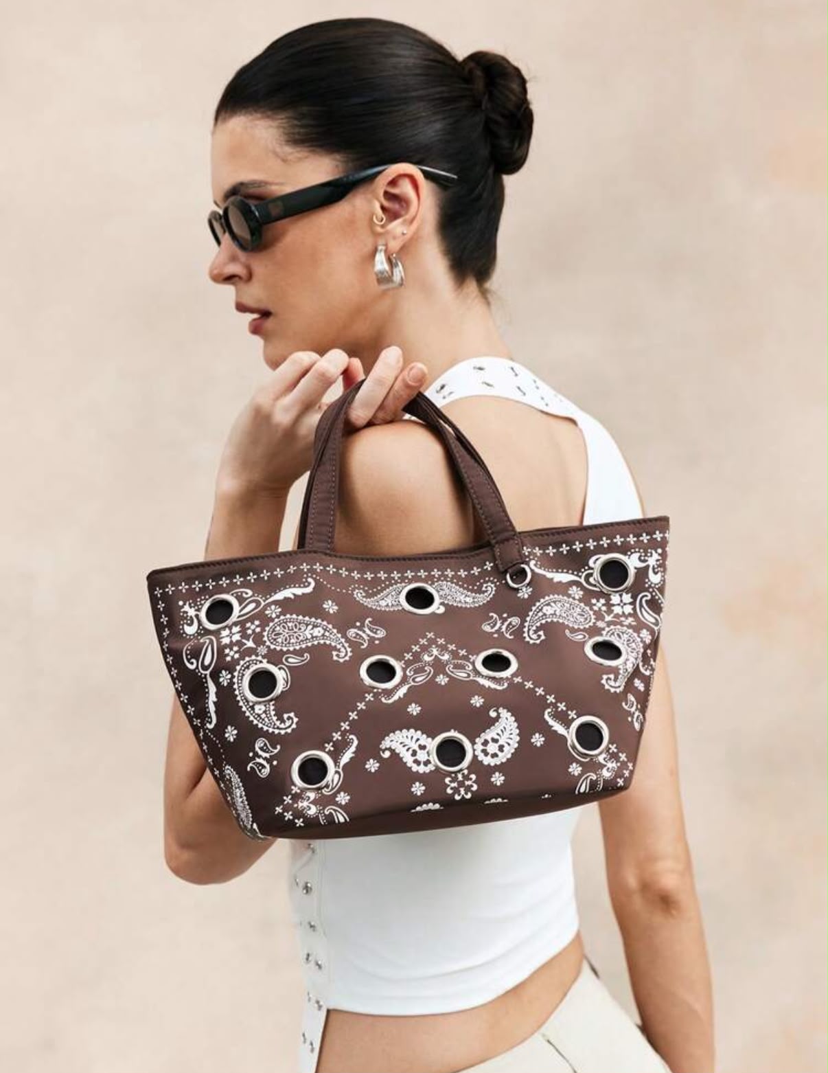 Brown Bandana Purse